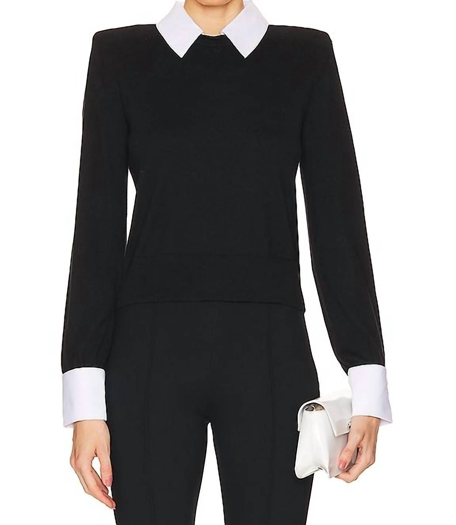 L'Agence - April Poplin Collar Pullover