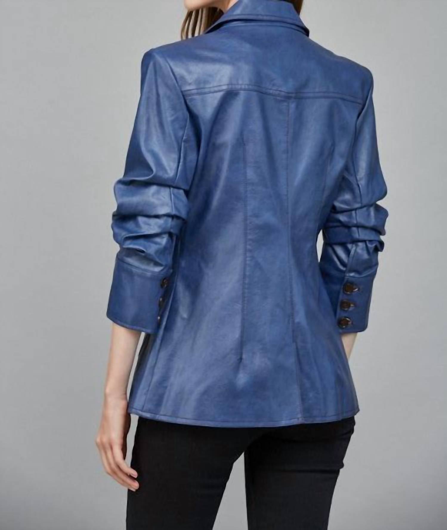 Fate by LFD Baylor Blazer in blue - women's jacket - detail view