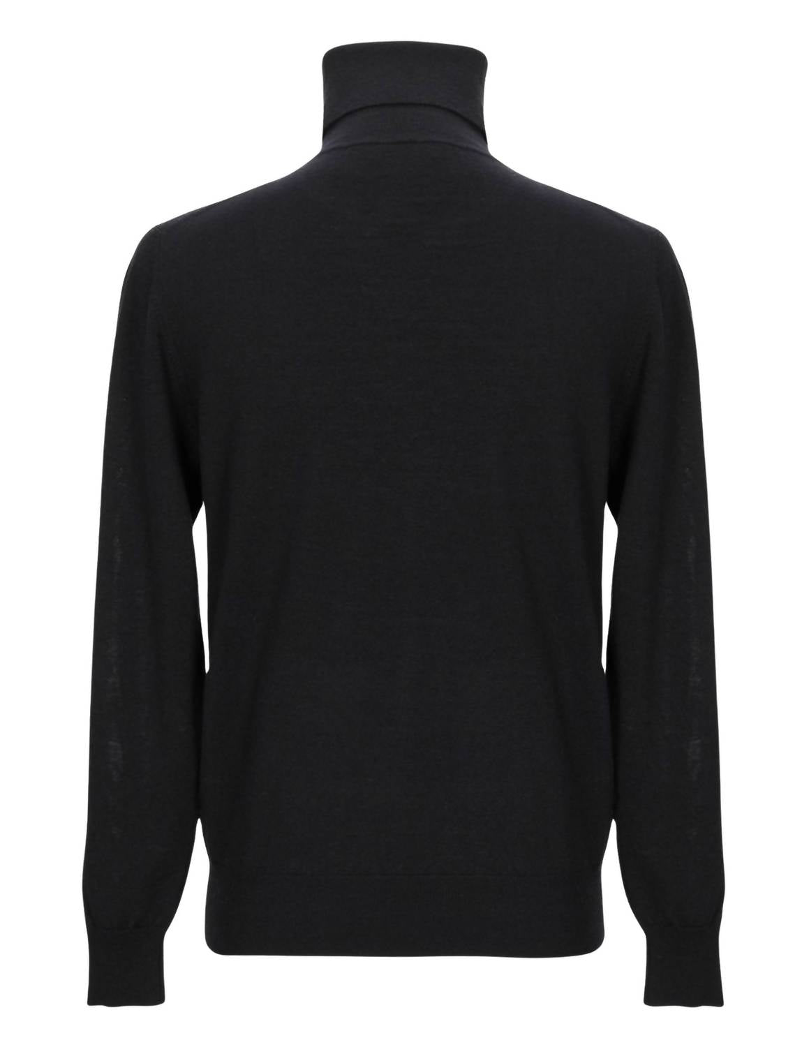Gran Sasso Unisex - Turtleneck Sweater in black - women's sweater - detail view