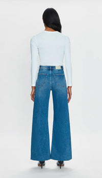 PISTOLA Penny High Rise Wide Leg Jean in canal - women's jeans - alternate view