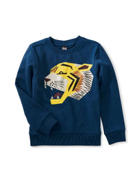 Tea - Boys Tiger Popover Sweatshirt