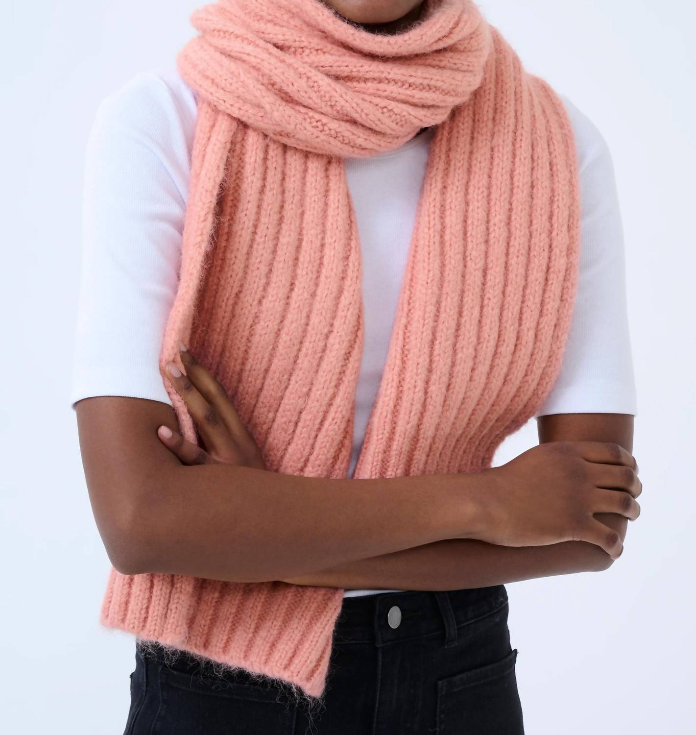Kaffe - Women's Kadena Chunky Rib Knit Long Scarf