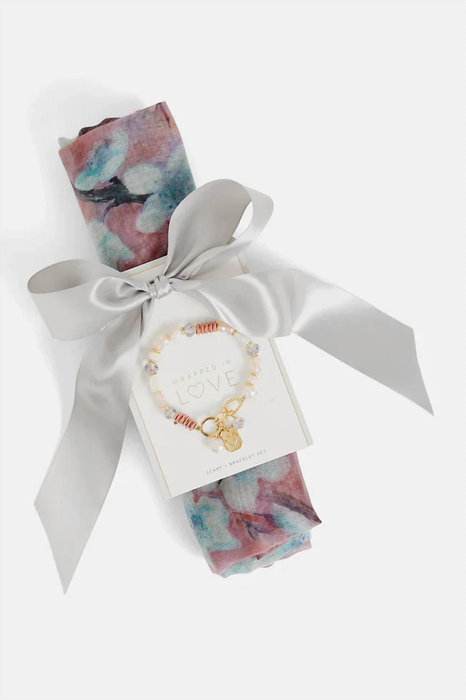 Coco + Carmen - Women's Scarf And Bracelet Set