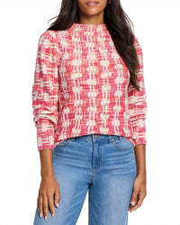 Nic + Zoe - Waffle Stitch Stamp Sweater
