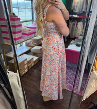 In-Loom - Floral Garden Corset Midi Dress