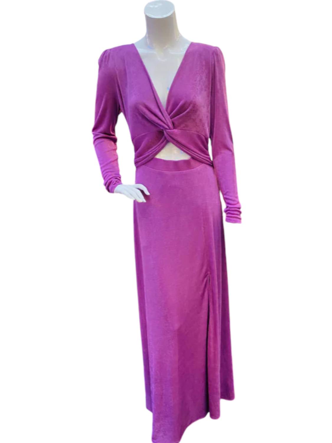 Fate - Women's Twist Front Cutout Maxi Dress