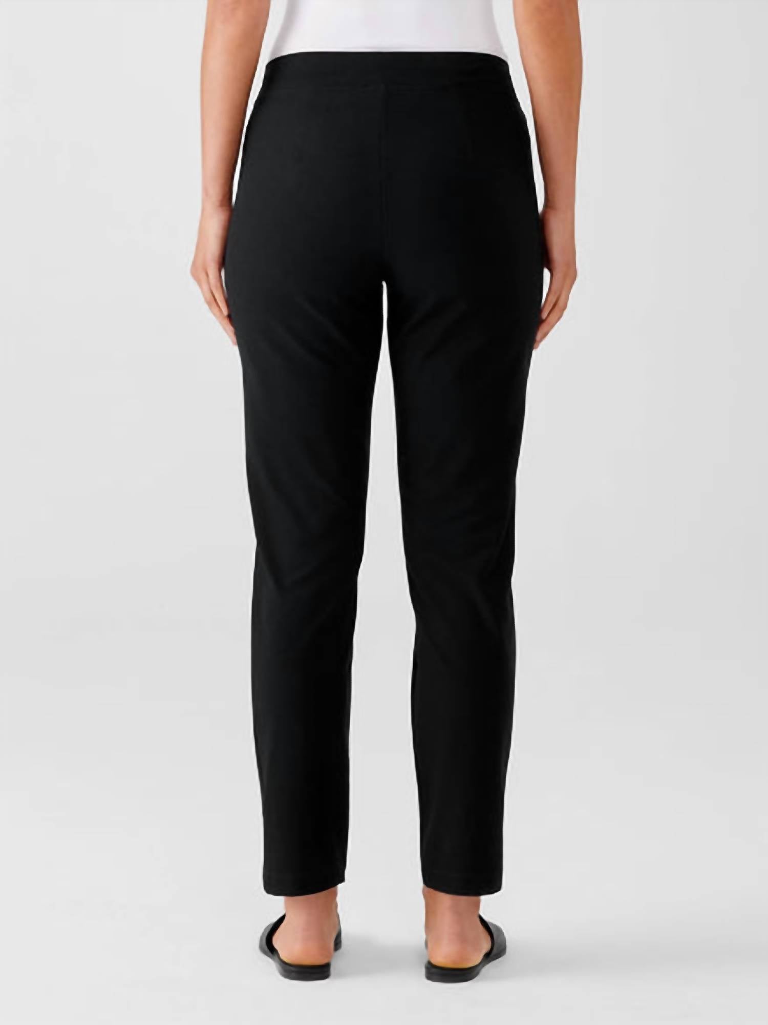 Eileen Fisher - Stretch Crepe Slim Ankle Pant