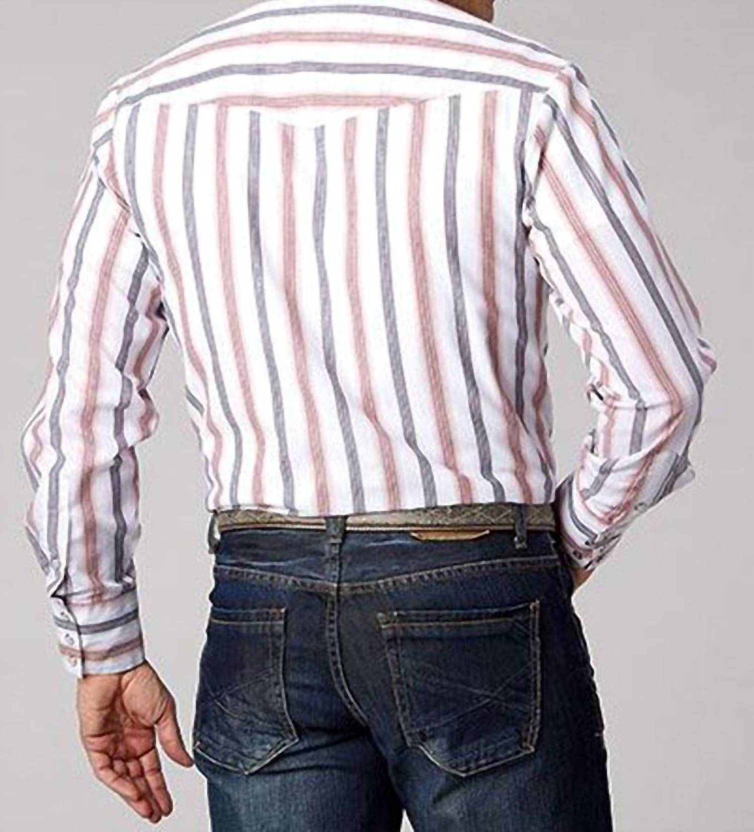 Roper - Classic Blended Snap Long Sleeve Western Shirt