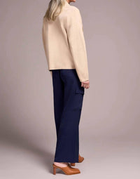 Tribal - Double Knit Shawl Collar Coatigan