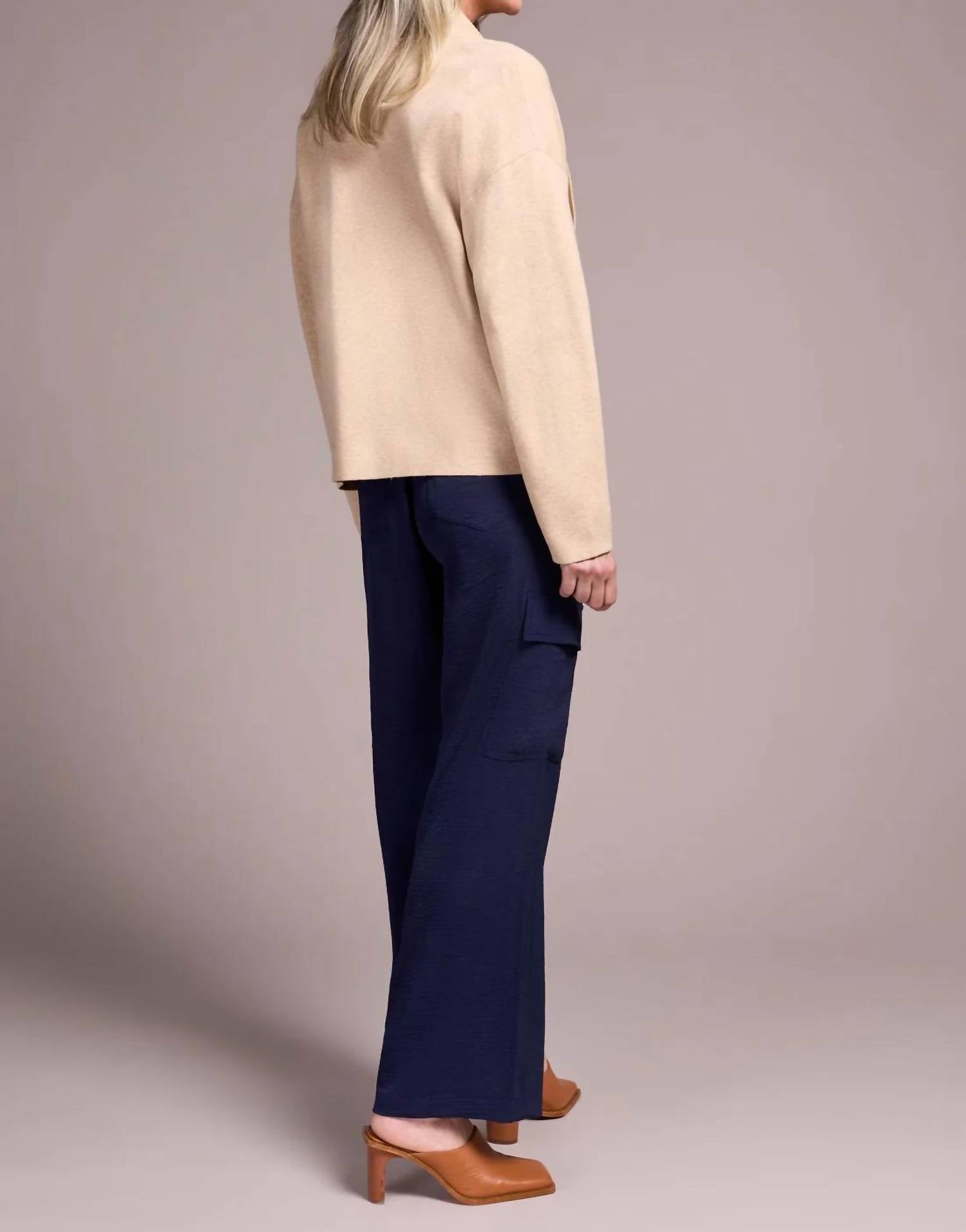 Tribal - Double Knit Shawl Collar Coatigan