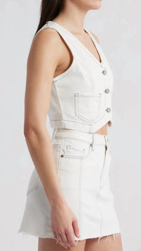Hidden - Peyton Cropped Fitted Vest