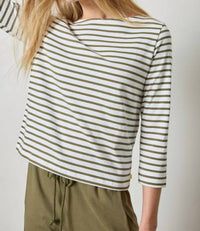 Lilla P - French Stripe Boatneck Top