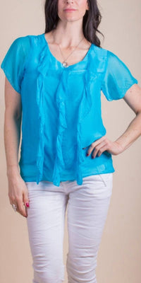 Gigi Moda - Nizza Short Sleeve Silk Top
