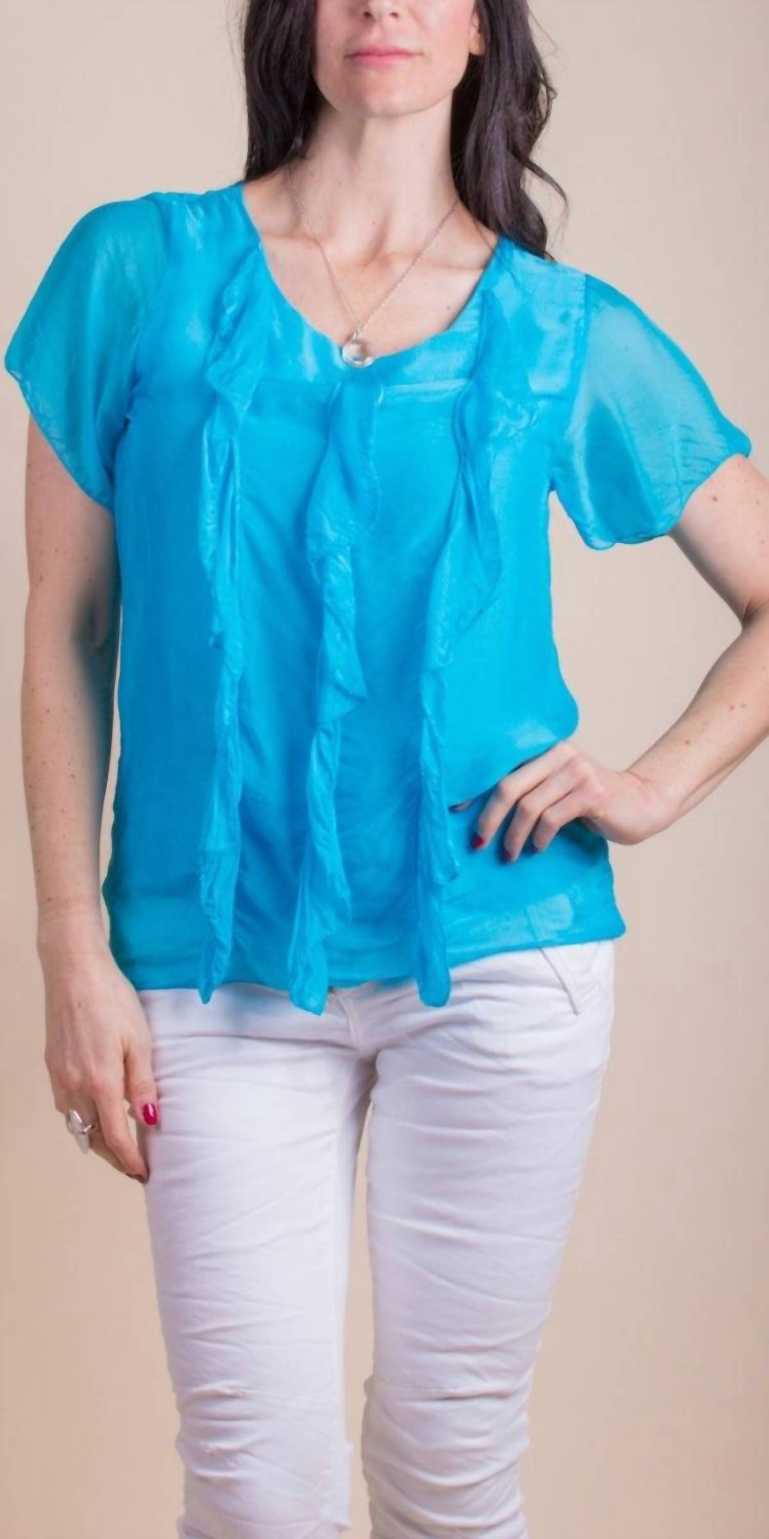 Gigi Moda - Nizza Short Sleeve Silk Top
