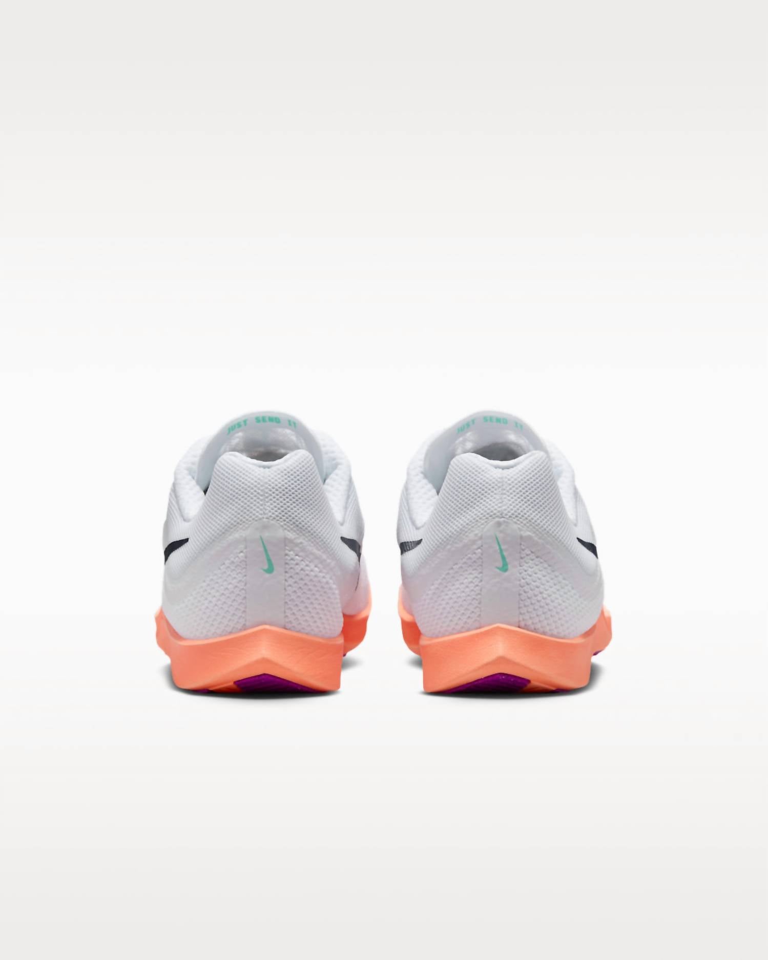 NIKE Unisex Zoom Rival Distance Track Shoes in white obsidian bright crimson - men's shoe - view 6