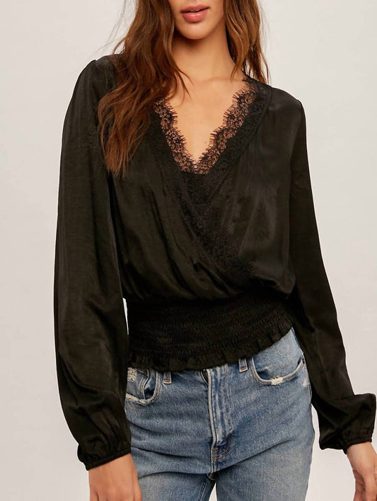 Lace Trimmed Blouse