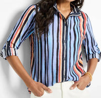Nic + Zoe - Painted Peninsula Cotton Shirt