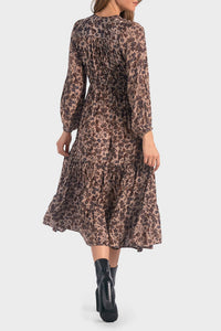 Elan - Blouson Sleeve Midi Dress