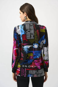 Joseph Ribkoff - Word Print Straight Blazer