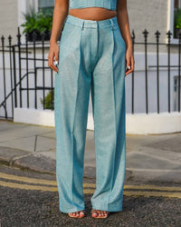 WOMEN'S METALLIC TROUSER