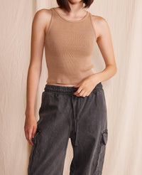 People Of Leisure - Sage Rib Tank Top
