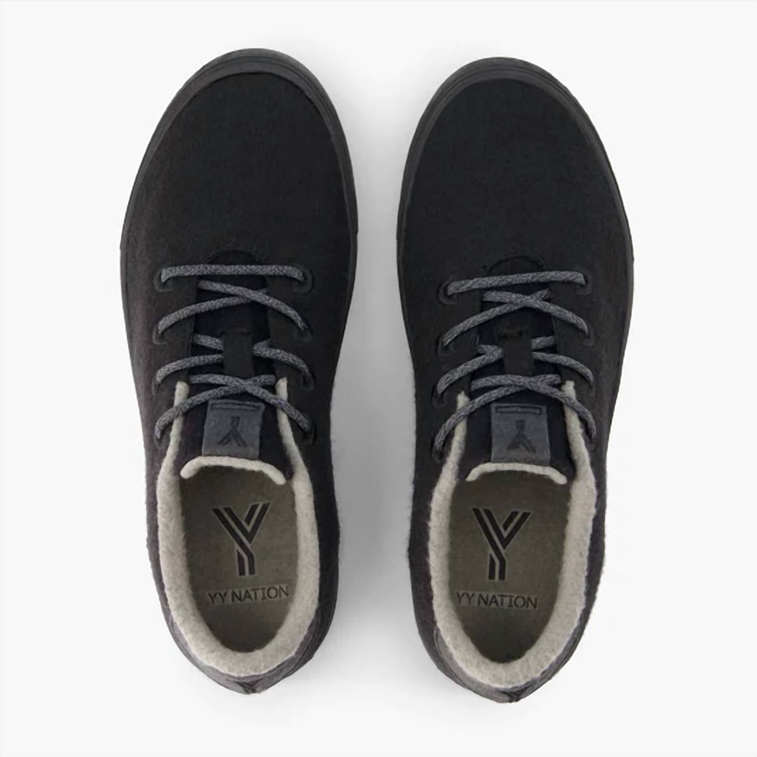 YY Nation Unisex Cirro Merino Wool Sneaker in black - men's sneaker - view 5