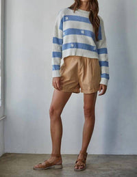 By Together - Simply Daisy Ribbed Pullover Sweater