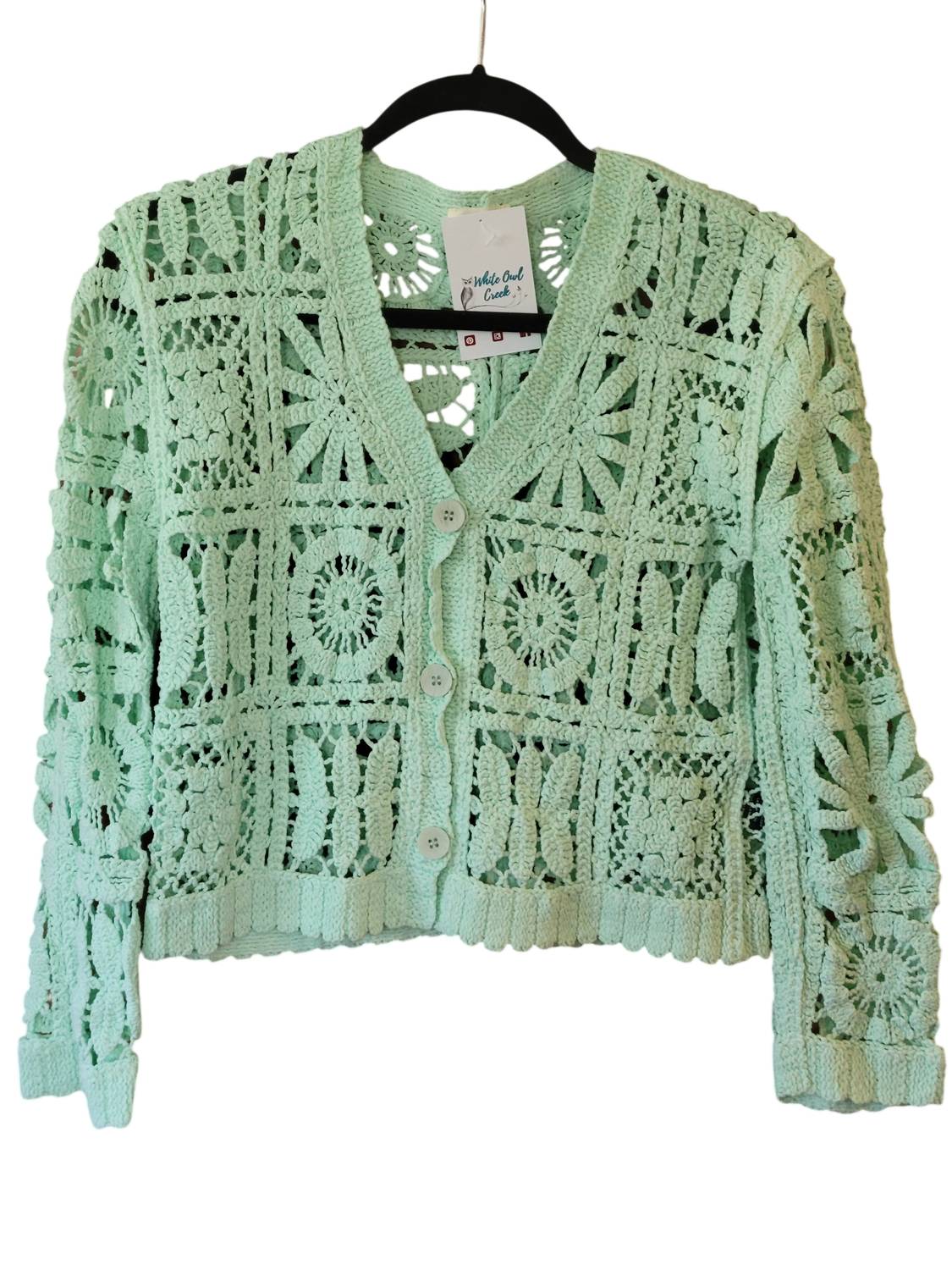Pol - Women's Granny Square Cardigan