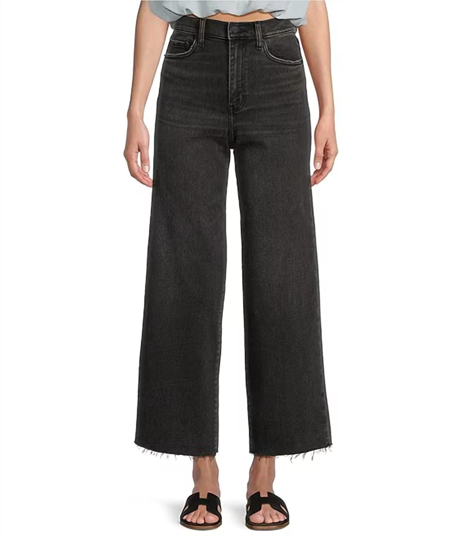 Daze - Women's Pleaser High Rise Wide Ankle Length Jeans