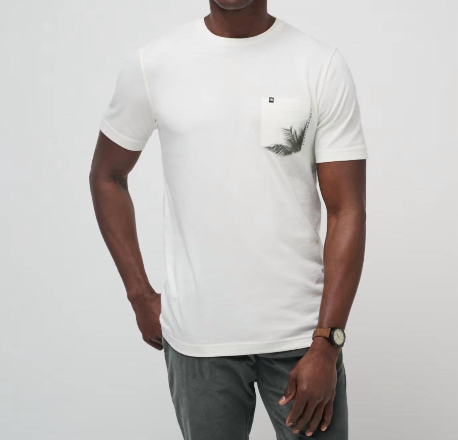 TravisMathew By The Dock Short Sleeve Tee in vanilla ice - men's t-shirt