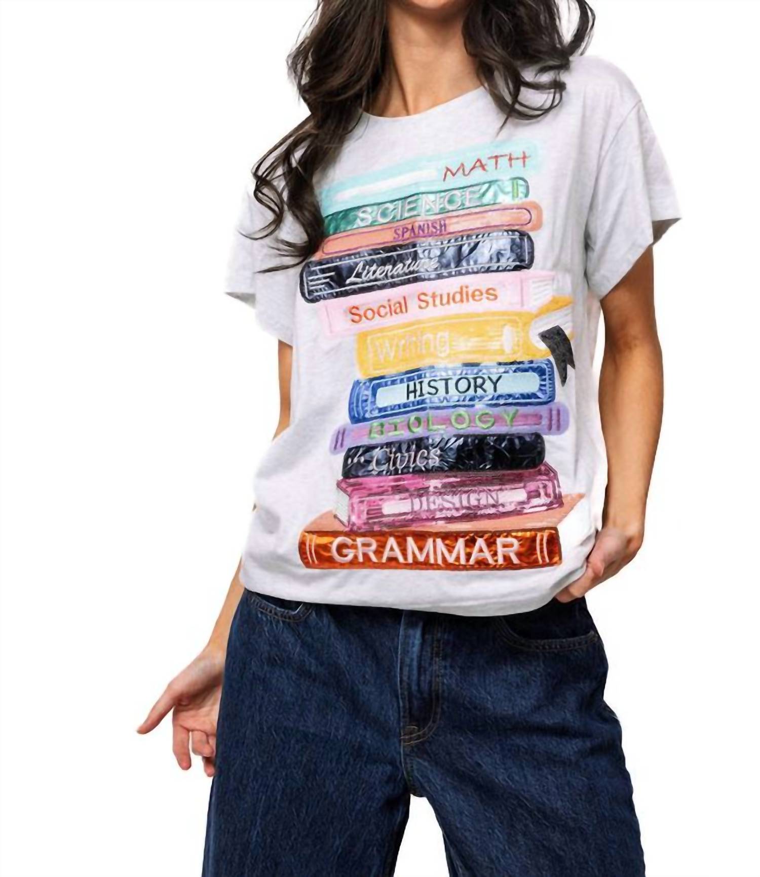 Queen Of Sparkles - School Books Tee