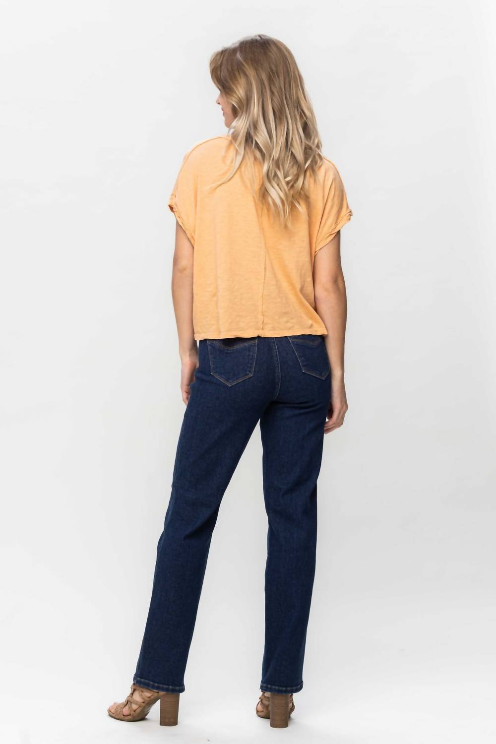 Judy Blue - Women's High Waist Tummy Control Classic Straight Jeans