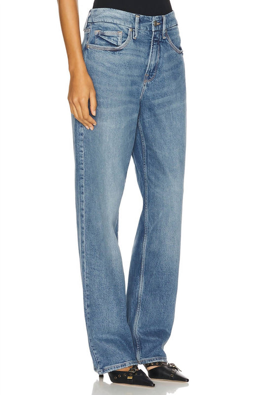 Good American - Good 90's Straight Mid Rise Baggy Jean