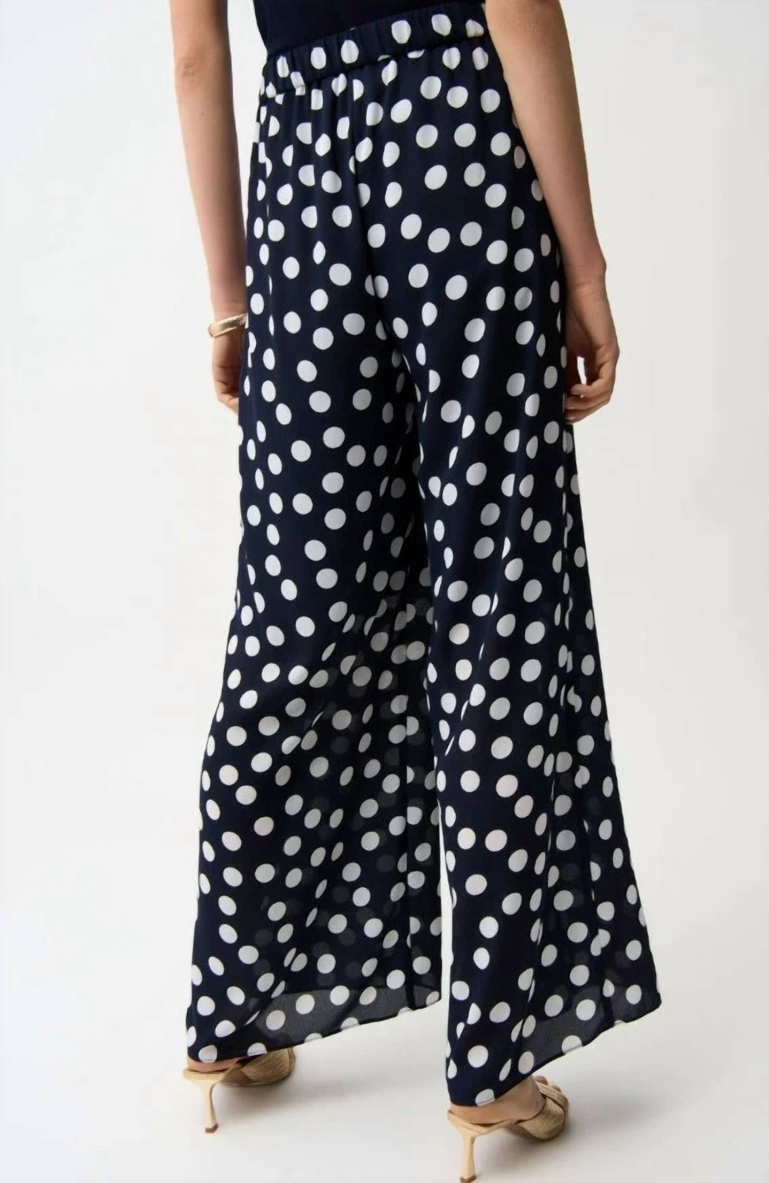 Joseph Ribkoff - Polka Dot Palazzo Pants