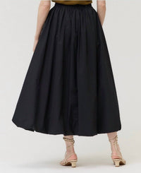 GRADE & GATHER BUBBLE MIDI SKIRT in black - women's skirt - alternate view