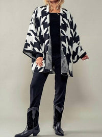 Urban Daizy - Chunky Houndstooth Cardigan