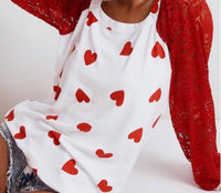 Bibi - Lace Heart Valentines Top
