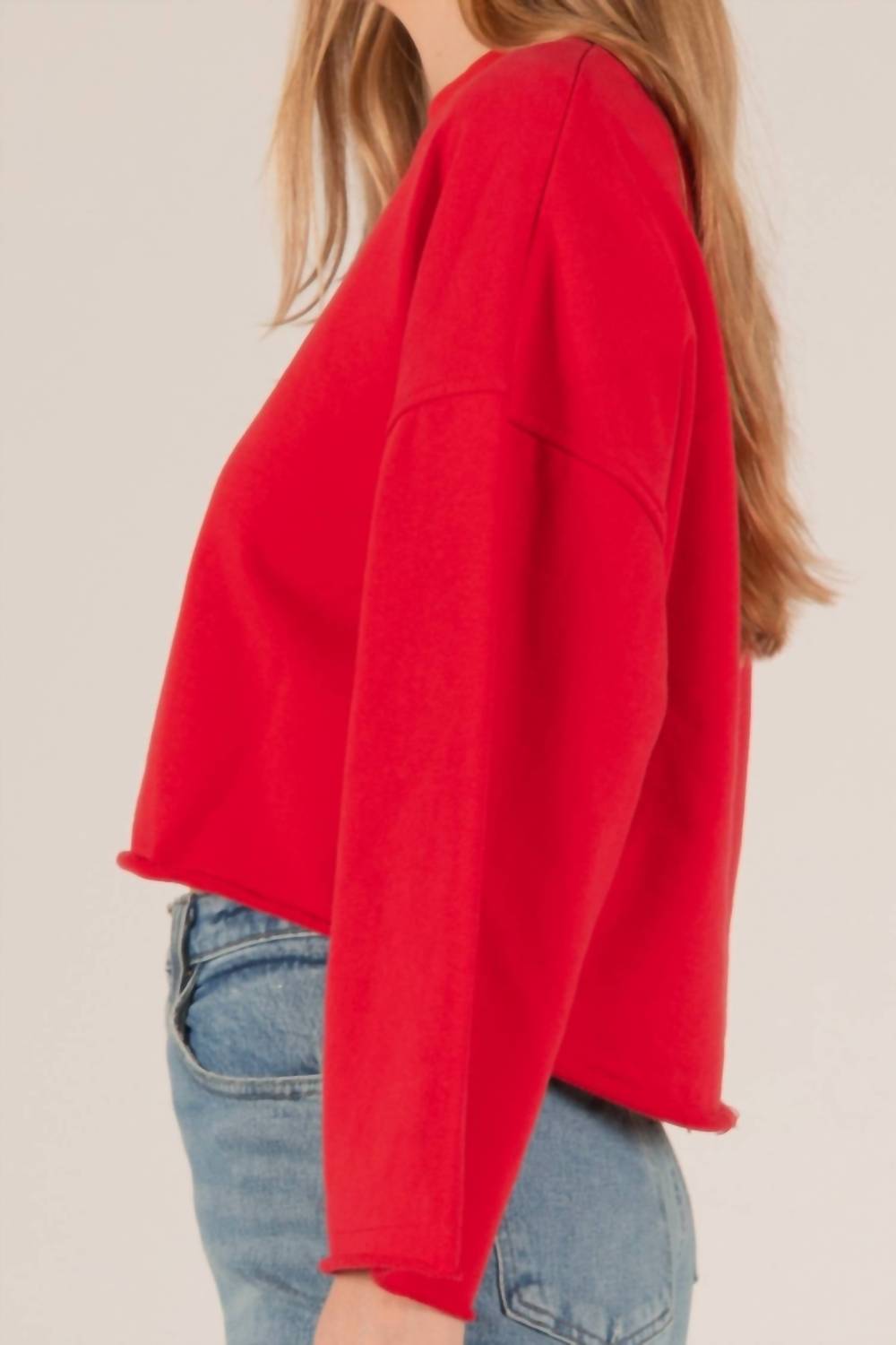 Before You - French Terry Cropped Sweatshirt