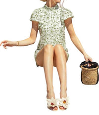 Glam - Chelsea Embroidered Eyelet Blouse & Short Set