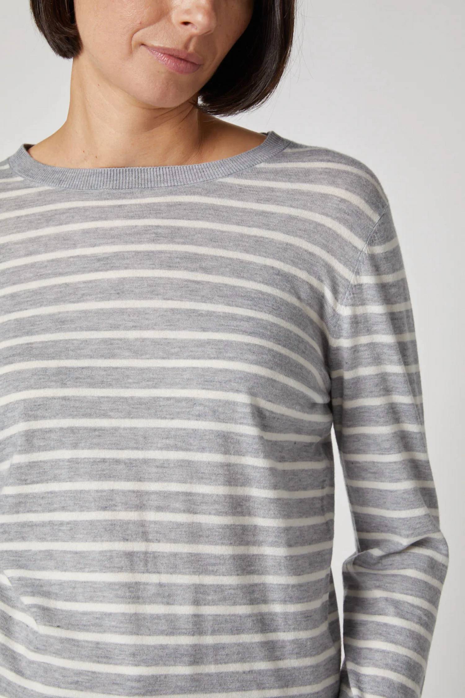 Kokun - Stripe Long Sleeve Sweater