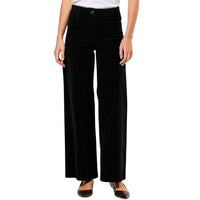 NILI LOTAN Women's Megan Corduroy Pant in jet black - women's pants - detail view