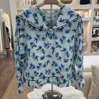 De Loreta - Women's Paulina Floral Long Sleeve Blouse