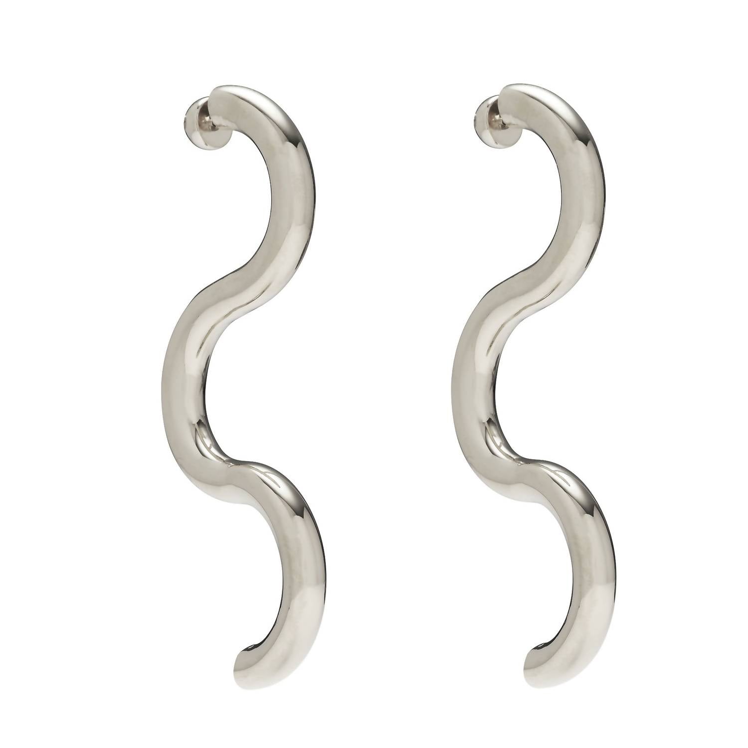 Lady Grey - Women's Serpentine Earrings