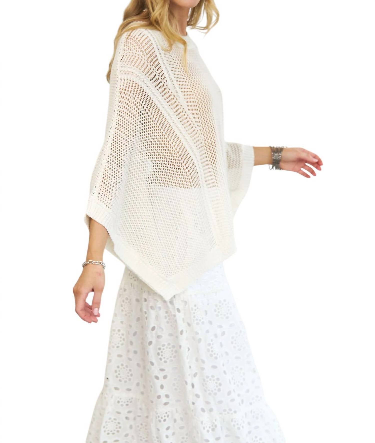 Davi & Dani - Send a Message Mesh Sweater