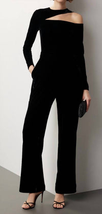 Reiss - Adele Velvet Jumpsuit