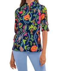 Gretchen Scott - Forget Me Knot Top- Jungle Symphony