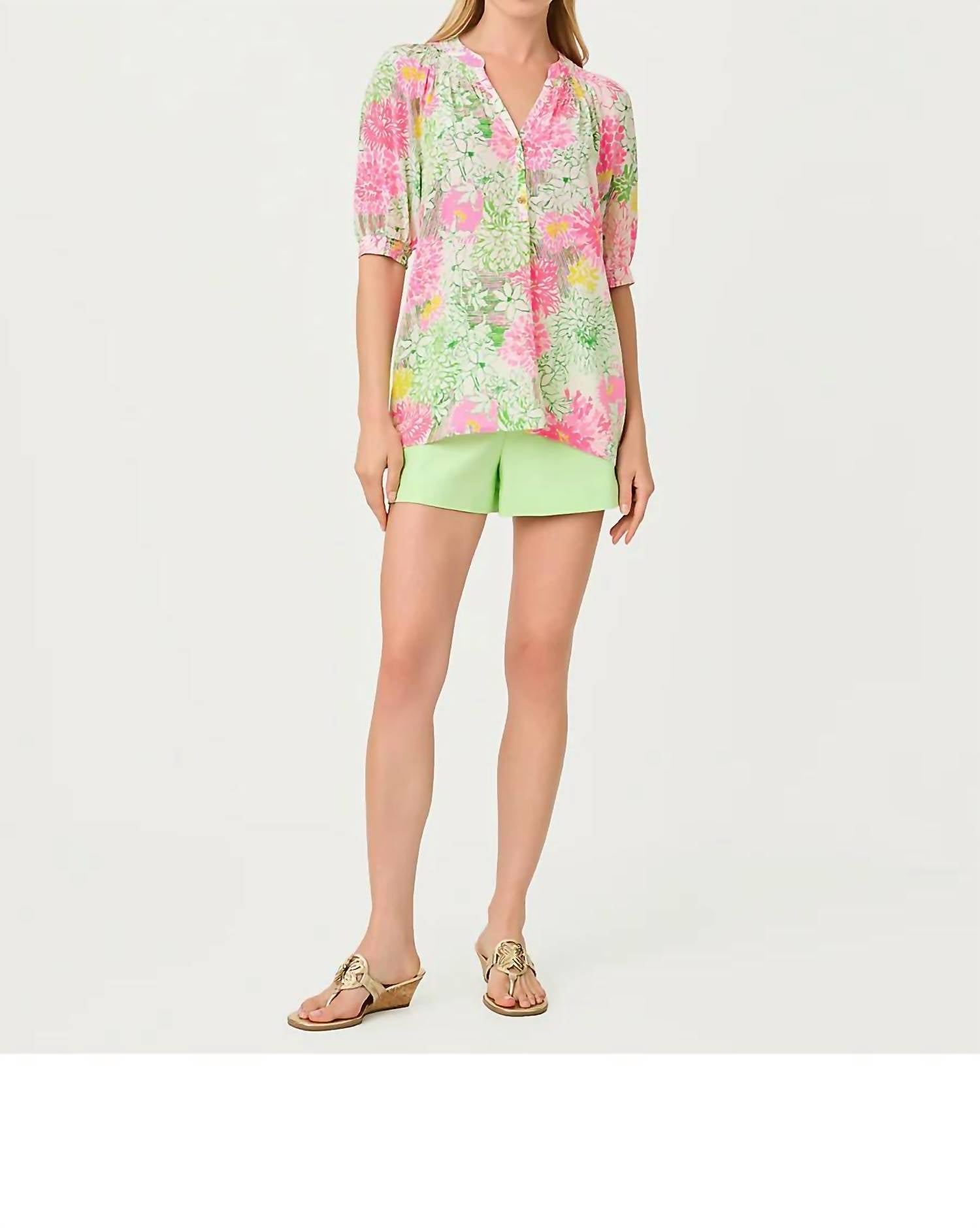 Lilly Pulitzer - Elsa Short Sleeve Silk Top