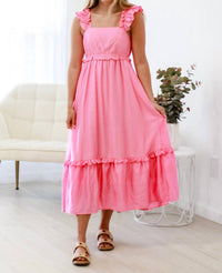 Blu Pepper - Ruffle Maxi Dress