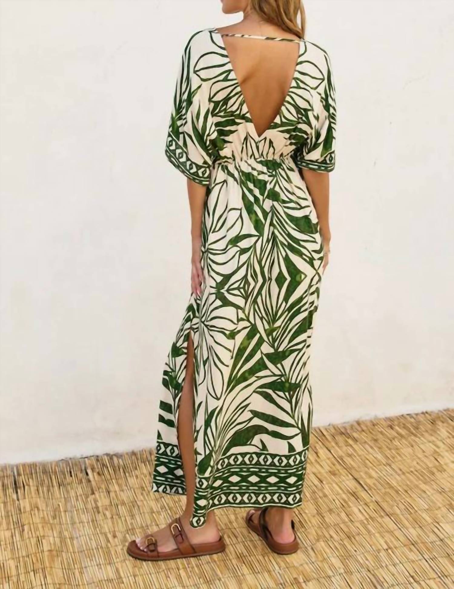Dress Forum - Take Me Away Double Plunge Maxi Dress
