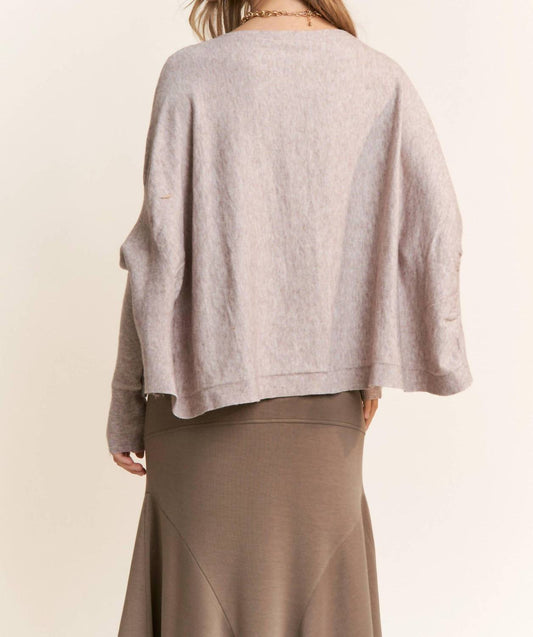 J.Nna - Dolman Sleeve Knit Sweater Top